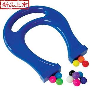 儿童彩色a磁铁 幼儿园教具磁性玩具蹄形磁铁配12个磁球