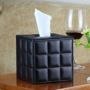 简约家用皮革卷纸筒纸巾筒创意皮质卷纸盒现代可爱纸巾盒定制LOGO