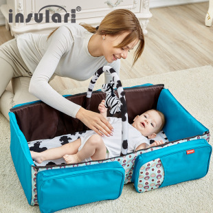 多功能婴儿便携式 睡篮可折叠宝宝提篮床中床带蚊帐外出妈咪包超大