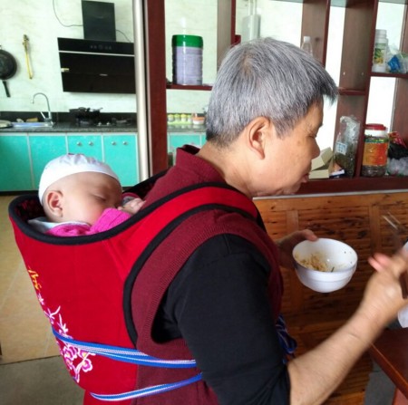 绣花背袋巾贵州背扇 2岁宝宝后背式 背被0 传统婴儿背带云南老式