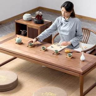 茶桌中式 矮桌禅意日系实木飘窗桌小桌子家用炕桌 榻榻米茶几日式