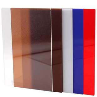 茶色磨白板亚克力板透明玻板非标定G做乳砂色透光璃广告板定制
