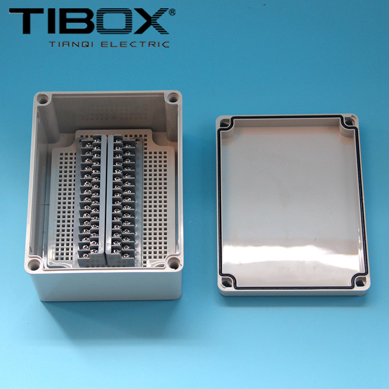 200 100mm TIBOX工控盒电缆接线盒150 塑料端子电源分线盒 30P