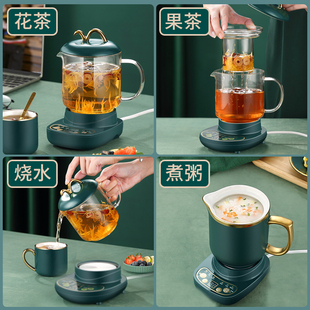 迷你养生壶办公室小型mini煮茶器家用多功能全自动玻璃花茶养生杯