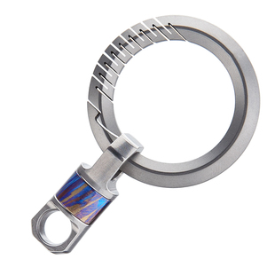 钛合金胶囊万向节360度旋转连接环钥匙马蹄扣迷你指环扣小钛圆环
