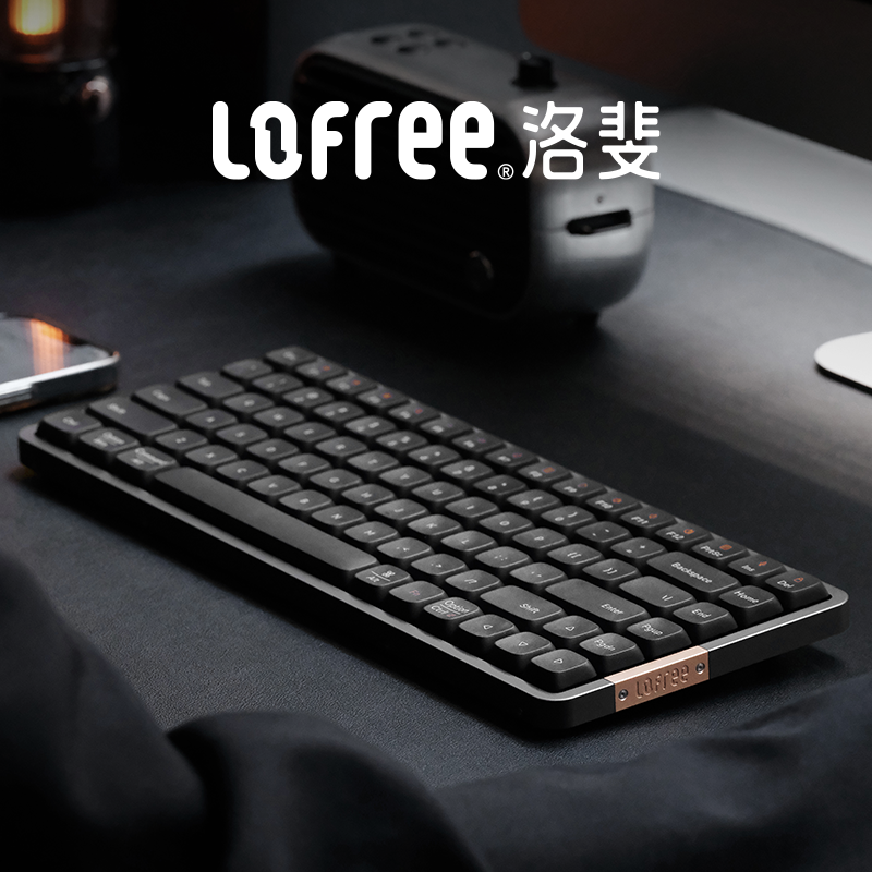 Lofree洛斐小顺矮轴机械键盘无线蓝牙平板MAC笔记本电脑超薄键盘