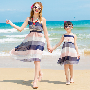 清仓泰国波西米亚显瘦小个子沙滩裙150cm显高夏新款 海边度假短裙