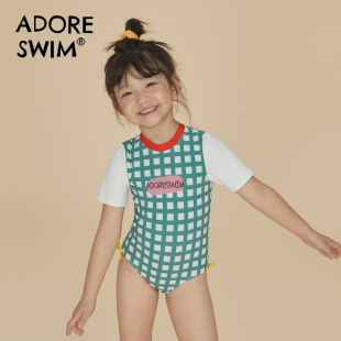 爱多尔女孩子游泳衣小童女宝宝泳裤 防晒海边泳装 女童2024新款 泳衣