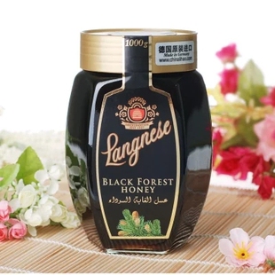 琅尼斯黑森林蜂蜜纯德国原装 进口天然黑蜂蜜大玻璃瓶1000克2斤