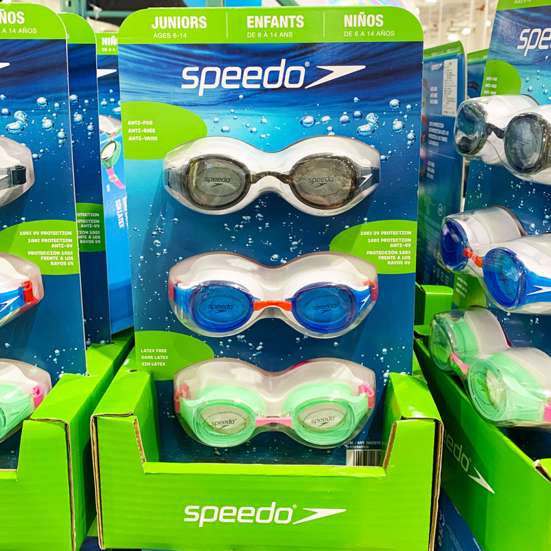 speedo速比涛泳镜高清防雾防水儿童游泳眼镜 成人 良心Costco代购