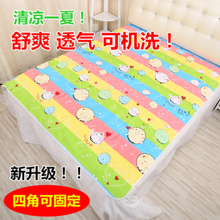 薄款 一体纯棉帆布隔尿垫超大婴儿童防水可洗透气成人护理床垫 夏季