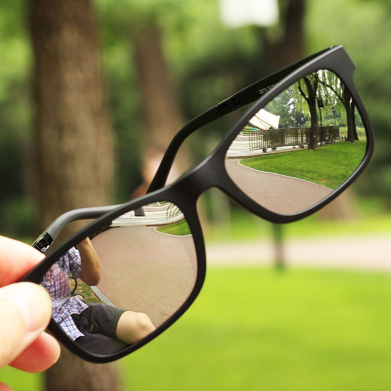 2023新款 磁吸近视套镜男方形双层眼镜架韩版 偏光太阳镜夹片式 墨镜
