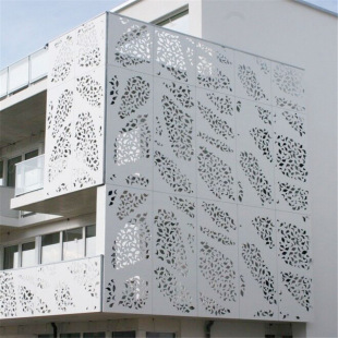 雕花铝单板幕墙镂空雕花造型艺术冲孔雕刻屏风铝单板制作成品