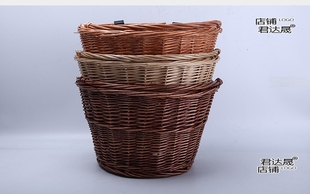 Rattan basket bicycle willow handle super with