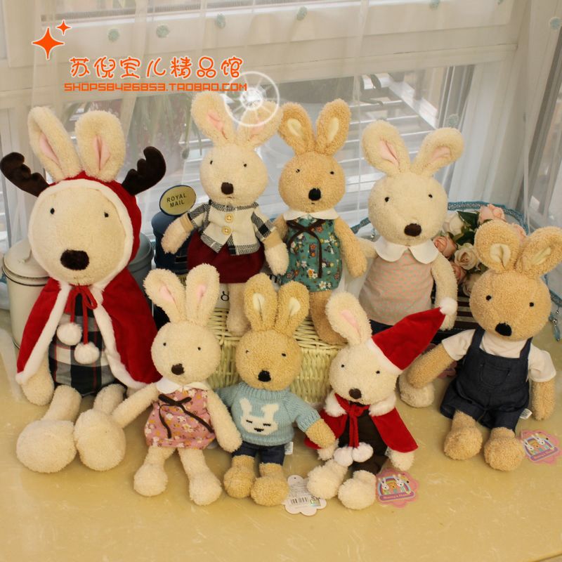 睡觉砂糖兔毛绒玩具公仔情侣兔子创意圣诞礼物送女友玩偶布娃娃
