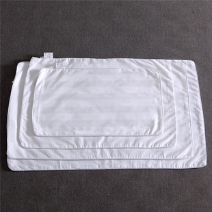 枕头内套枕芯套装 茶叶填充物加厚纯白色 枕套枕头内胆套纯棉一对装