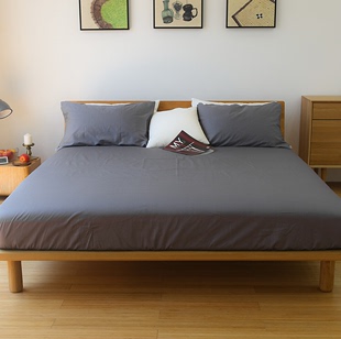 床垫套床笠单件纯色1.5m1.8米2.0床罩床套防滑银灰色银色深1.2床