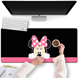 键盘垫米老鼠卡通鼠标垫大号可爱防水款 学生写字电脑键盘加厚桌垫