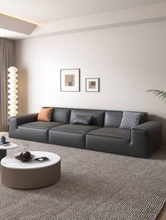 大黑牛沙发真皮沙发小户型客厅现代简约直排意式 极简豆腐块沙发