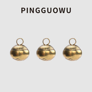 PINGGUOWU 高档实心球形铜扣子钮扣影视服装 唐装 汉服旗袍纽扣盘扣