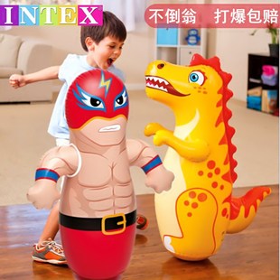 INTEX不倒翁儿童充气玩具宝宝益智立式 加厚家用幼儿锻炼拳击沙袋