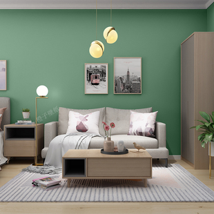 墙纸自粘复古绿2022新款 卧室家用客厅背景墙高级感壁纸贴防水防潮