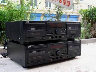 W718 JVC 专业录音卡座 双卡座录音功能三马达工作 磁带卡座机