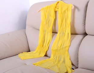 桑蚕丝围巾长方巾 65x185cm 钉珠真丝丝巾