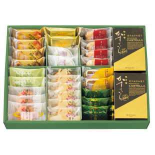 日本直邮明月堂博多詠笑恵和果子糕点高级礼品盒装 23個入13种