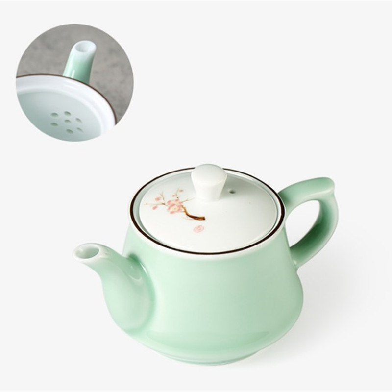 家用陶瓷茶壶功夫茶具套装 泡茶壶带过滤冲茶影青青瓷高温白瓷自用