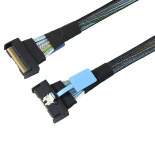 MCIO 74P连接线PCIE5.0服务器背板转接线0.5米阵列卡扩展线85ohm