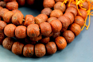 酥油凤眼菩提子 印度藏式 印章料 1号 菩提紫檀 手工橄榄核雕