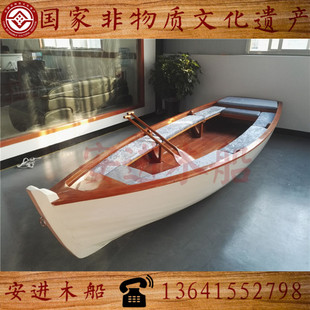 木船沙发造型船装 饰木船景观船室内客厅木船摆件小木船道 速发欧式