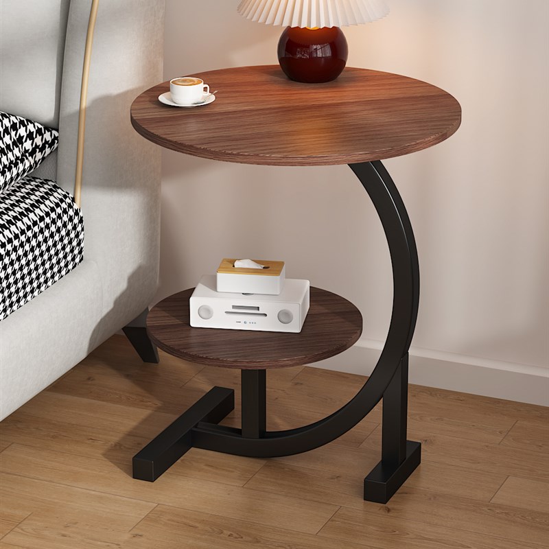 床边桌可移动简约小圆桌现代卧室床边小型置物架R家用迷你床边桌
