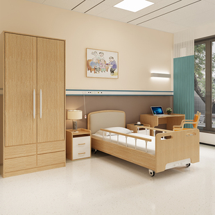 现代适老化老年单人床机构养老院专用床敬老院单多功能实木护理床