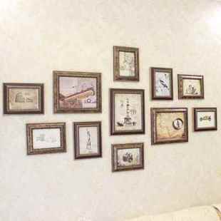 家居饰品免打孔沙发照片墙欧式 美环保相框创意组合复古相 极速新品