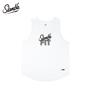 SLAMBLE夏季 新款 运动背心FIT篮球t恤速干透气无袖 训练跑步健身衣