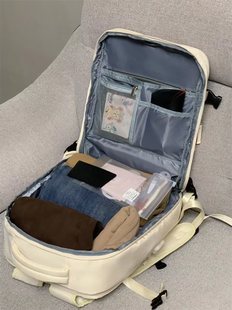 2024新款 双肩包女旅行包出差大容量书包学生电脑包行李背包 韩版
