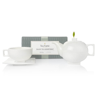 金字塔茶包茶杯方碟茶壶礼盒套装 Forte Tea Solstice冬至系列