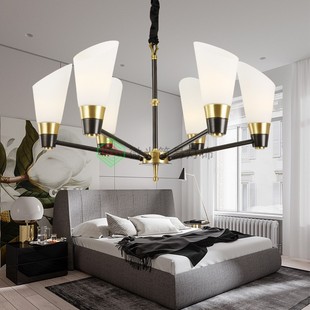 美式 欧式 轻奢餐厅客厅全铜创意卧室个性 吊灯
