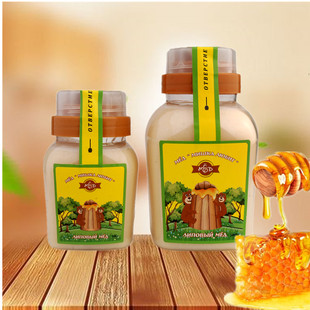 蜂蜜俄罗斯原装 进口恋蜜熊天然椴树蜜雪蜜正宗品质结晶蜂蜜 促销