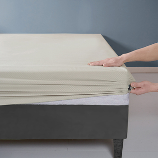 床垫保护套防滑床罩全包床垫套床笠单件隔脏纯色提花格防脏防尘罩