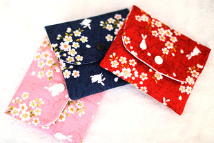月事包 日本和风卫生巾收纳包姨妈巾护垫纸巾收纳袋神器 小巧便携