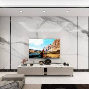 竹木纤维电视背景墙集成墙板客厅装 饰护墙板沙发影视墙仿大理石纹