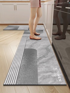 防油卫生间脚垫家用地毯免洗硅藻泥浴室吸水防滑可擦厨房地垫门口