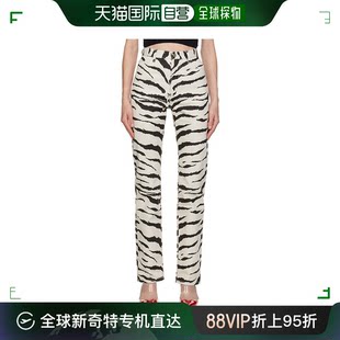 黑色 女士 Alaia Animal 牛仔裤 灰白色 AA9P0198 香港直邮潮奢