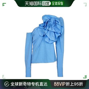 Balmain 巴尔曼 香港直邮潮奢 玫瑰花不对称罩衫 CF0HU255CE 女士