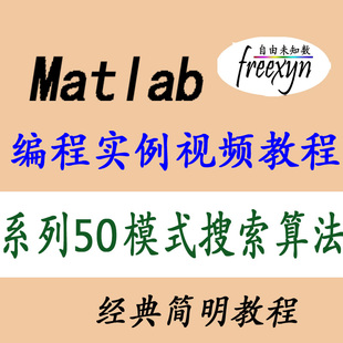 模式 搜索 Matlab2020 编程实例 视频教程 优化算法