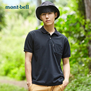 新款 户外速干简洁POLO衫 montbell日本夏季 短袖 T恤 翻领男款