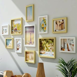 照片墙相框组合相框墙墙上客厅房间背景墙相片挂墙免打孔打印照片